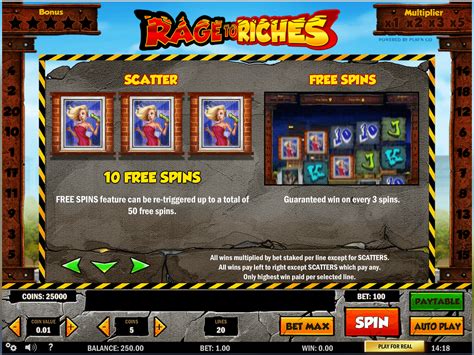 Игровой автомат Rage to Riches (Rage to Riches)  играть бесплатно